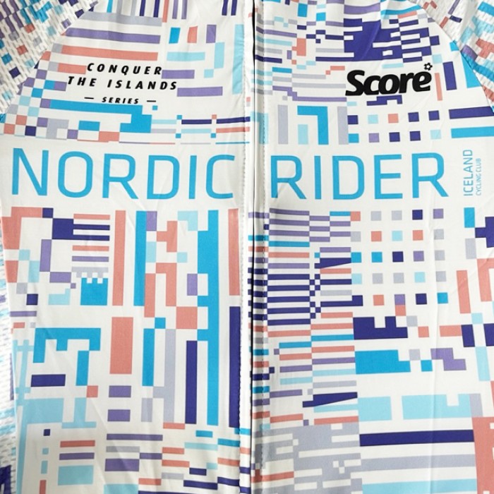 Active Wear White Iceland Cycling Jersey Island Series Iceland