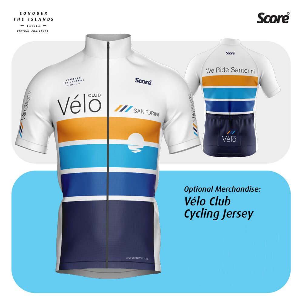 Active Wear White Velo Club Cycling Jersey Island Series